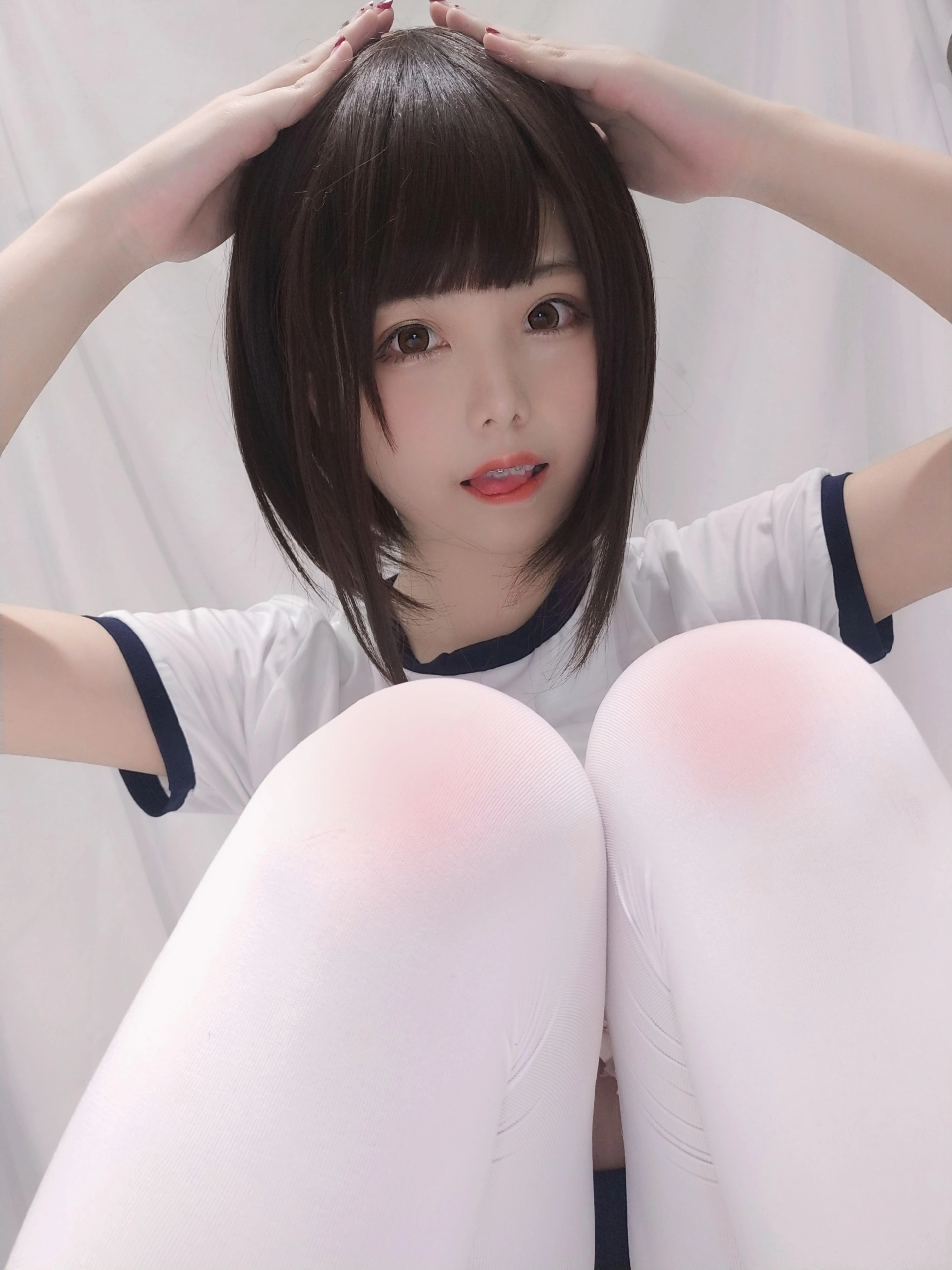 蜜汁猫裘 - NO.35 白色体操服 3